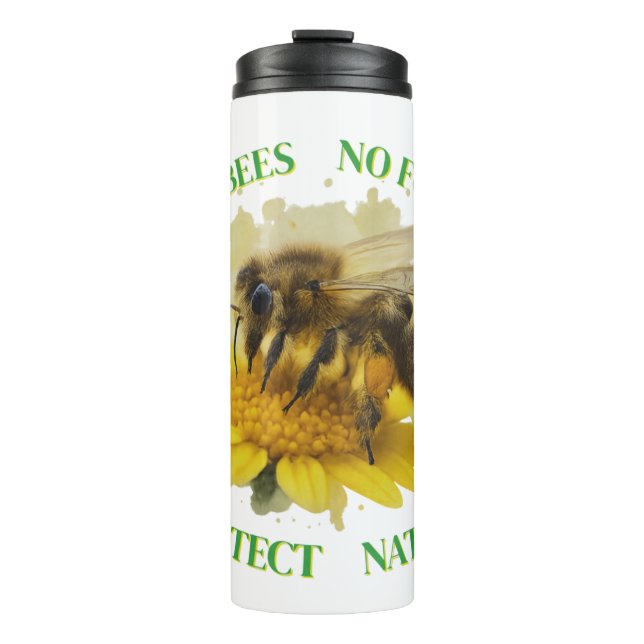 Garrafa Térmica No Bees No Food – Protect Nature Thermobecher (Frente)