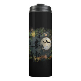 Garrafa Térmica Noite da Festa das Bruxas