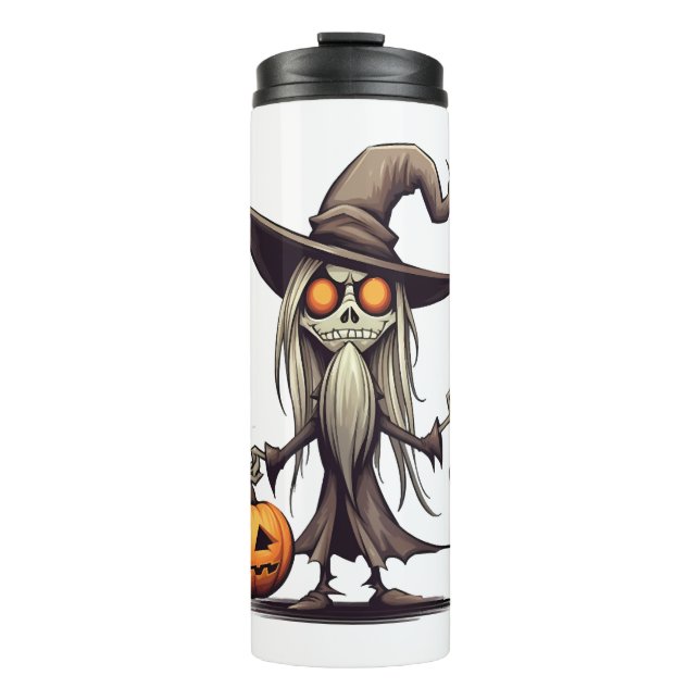 Garrafa Térmica Noite de Halloween (Frente)
