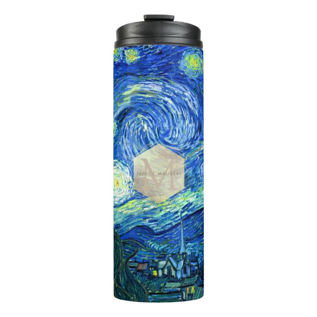 Garrafa Térmica Noite Estrelada de Van Gogh (Frente)