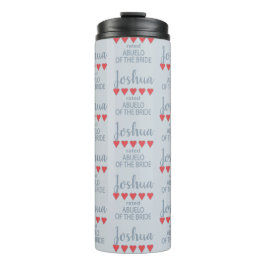 Garrafa Térmica Noiva e Cortejo 5 Corações Avô da Noiva