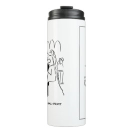 Garrafa Térmica Noiva quer verificar o T térmico do desenho de Imp