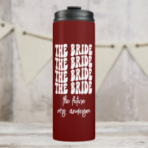 Noiva Red Groovy - Bachelorette Personalizada