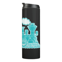 Garrafa Térmica Nome completo do trem a vapor retro Aqua