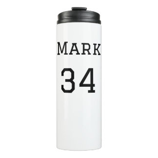 Garrafa Térmica nome da equipe adicionar nome do jogador data espo