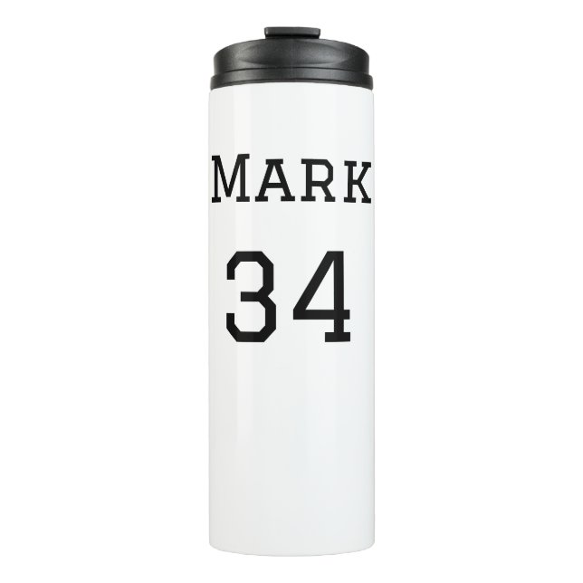 Garrafa Térmica nome da equipe adicionar nome do jogador data espo (Frente)