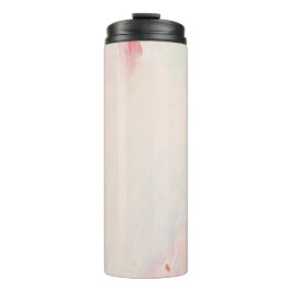 Garrafa Térmica Nome da pintura de Abstrato de cor rosa e coral
