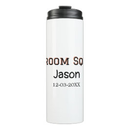 Garrafa Térmica Nome de adição de festa de solteira de padrinho de