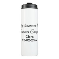 Nome de adição personalizado de férias de acampame