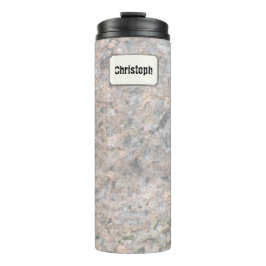 Garrafa Térmica Nome do costume da textura da rocha da geologia