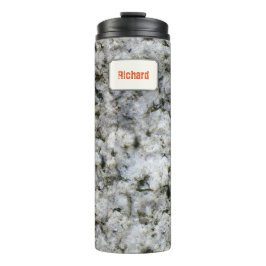 Garrafa Térmica Nome do costume da textura da rocha da geologia