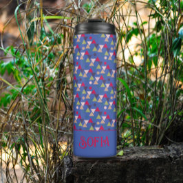 Garrafa Térmica nome do padrão do triângulo abstrato