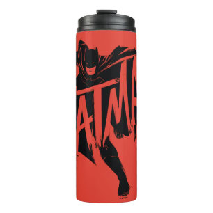 Garrafa Térmica Nome do Pincel de Tinta Batman