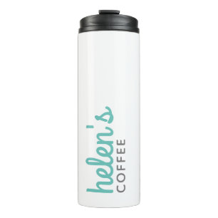 Garrafa Térmica Nome do script Coffee Tumbler Gift Blue