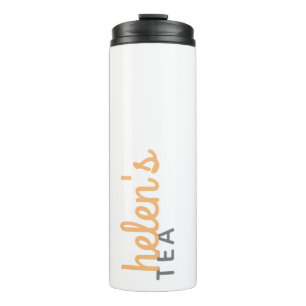 Garrafa Térmica Nome do Script Tea Tumbler - Presente Personalizad