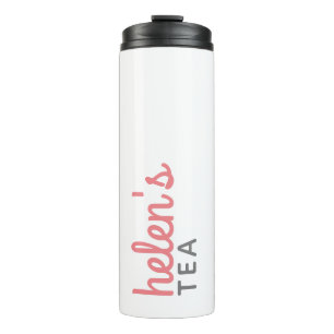 Garrafa Térmica Nome do Script Tea Tumbler - Presente Personalizad