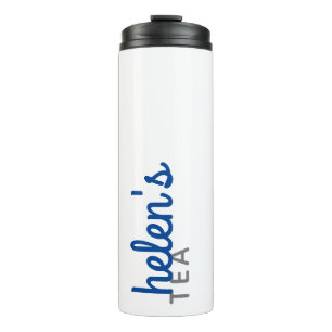Garrafa Térmica Nome do script Tea Tumbler - Presente personalizad
