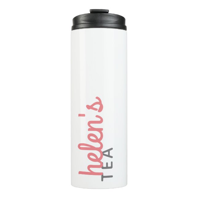 Garrafa Térmica Nome do Script Tea Tumbler - Presente Personalizad (Frente)