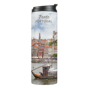 Garrafa Térmica Nome e texto personalizados Porto Portugal