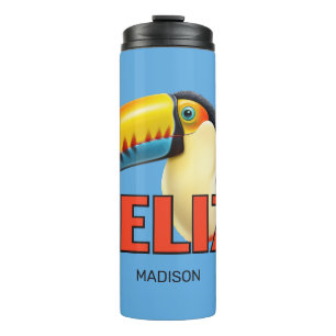 Garrafa Térmica Nome personalizado BELIZE Toucan