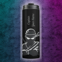 Nome personalizado Capitão Tumbler térmico Ninja