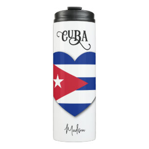 Garrafa Térmica Nome personalizado Cuba Love