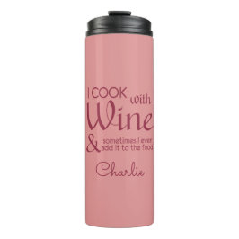 Garrafa Térmica Nome personalizado da cotação do vinho tumbler