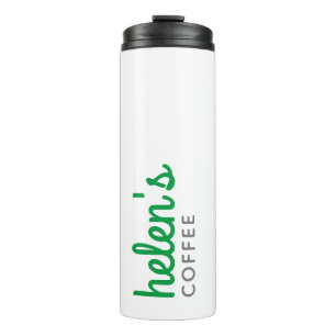 Garrafa Térmica Nome Personalizado de Script - Tumbler de Café Per