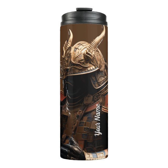 Garrafa Térmica Nome Personalizado do Guerreiro Armador Tumbler Té (Frente)