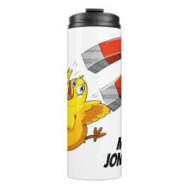 Garrafa Térmica Nome personalizado do Magnet pintinho