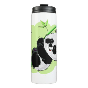 Garrafa Térmica Nome personalizado do Panda Cujo nome é Tumbler 3/