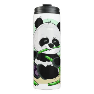 Garrafa Térmica Nome personalizado do Panda Cujo nome é Tumbler 4/