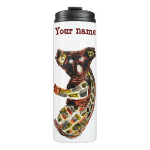 Garrafa Térmica Nome Personalizado Do Urso De Koala Cujo Animal É