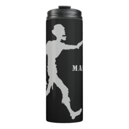 Garrafa Térmica Nome personalizado e cor Zombie tumbler