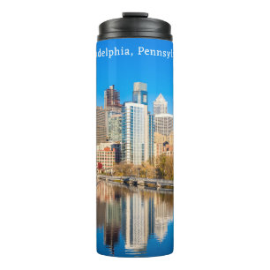 Garrafa Térmica Nome Personalizado e Texto Filadélfia Pensilvânia