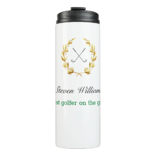 Garrafa Térmica Nome Personalizado Melhor Tumbler Térmico Golfer