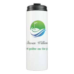 Garrafa Térmica Nome Personalizado Melhor Tumbler Térmico Golfer
