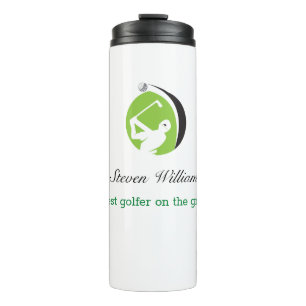 Garrafa Térmica Nome Personalizado Melhor Tumbler Térmico Golfer