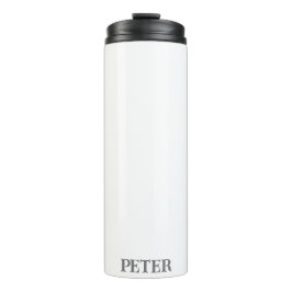 Garrafa Térmica Nome personalizado personalizado do Monograma Simp