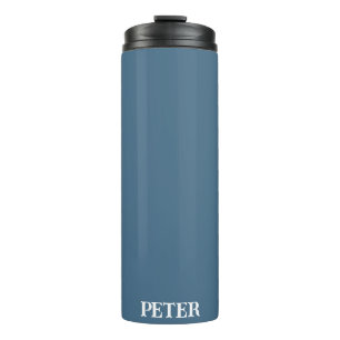 Garrafa Térmica Nome personalizado personalizado do Monograma Simp