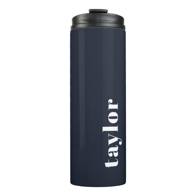 Garrafa Térmica Nome Personalizado Simples E Tendência Moderna (Frente)