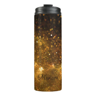 Garrafa Térmica Nome personalizado Tumbler do Glitter