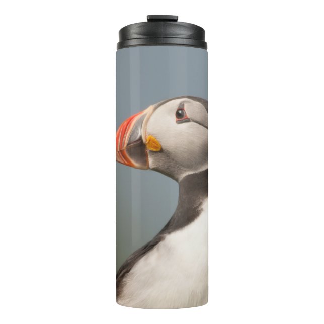 Garrafa Térmica Nome personalizado Tumbler Puffin (Frente)