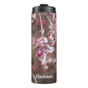 Garrafa Térmica Nome personalizado Winter Frost tumbler