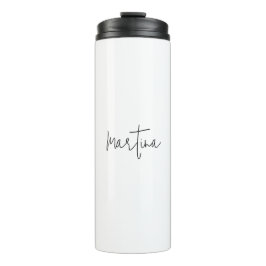 Garrafa Térmica Nome Próprio Único Elegante Simples Caligrafia