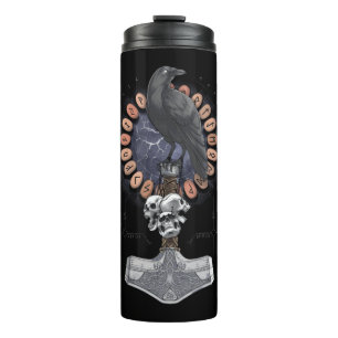 Garrafa Térmica Norse Viking Raven Hammer