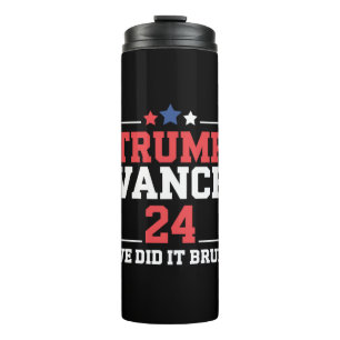 Garrafa Térmica Nós Conseguimos, Cara, Nós Vencemos Trump Vance 47