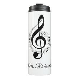 Garrafa Térmica Notas de música Tumbler térmico personalizado