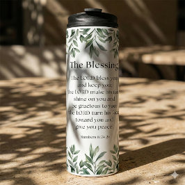 Garrafa Térmica Numbers 6:24-26 The Lord Bless You and Keep You