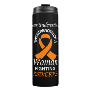 Garrafa Térmica Nunca Subestimar/Fita/Mulher...RSD/CRPS